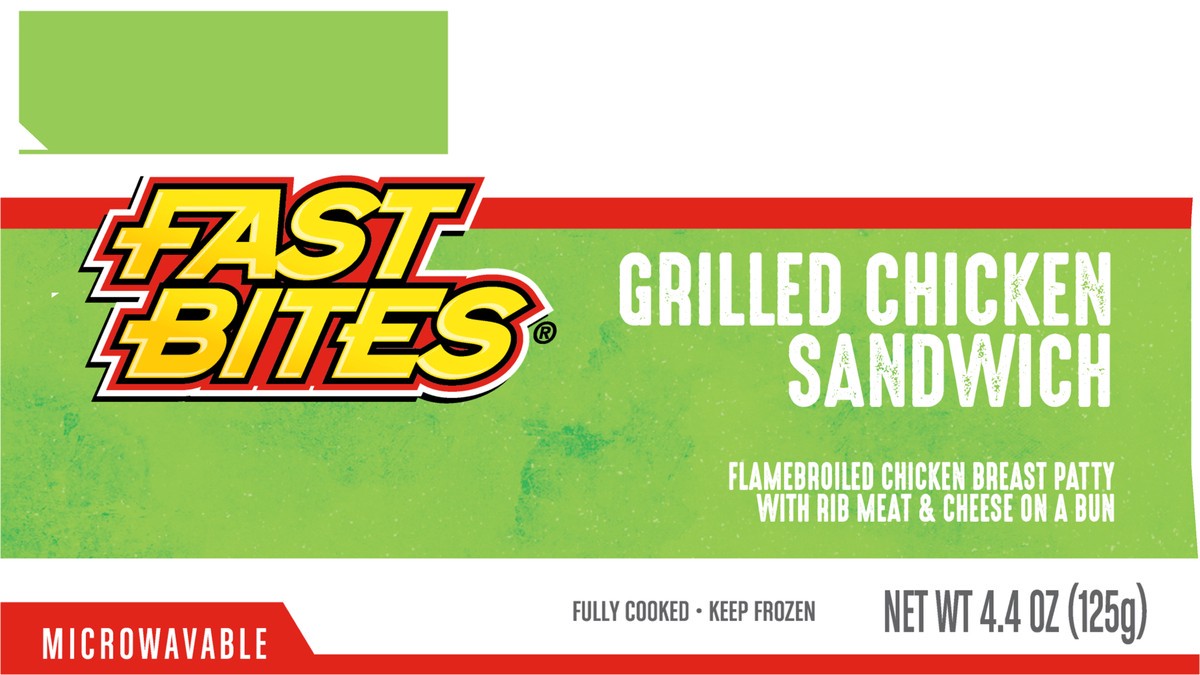 slide 6 of 11, Fast Bites Flamebroiled Grilled Chicken Sandwich, 4.4 oz