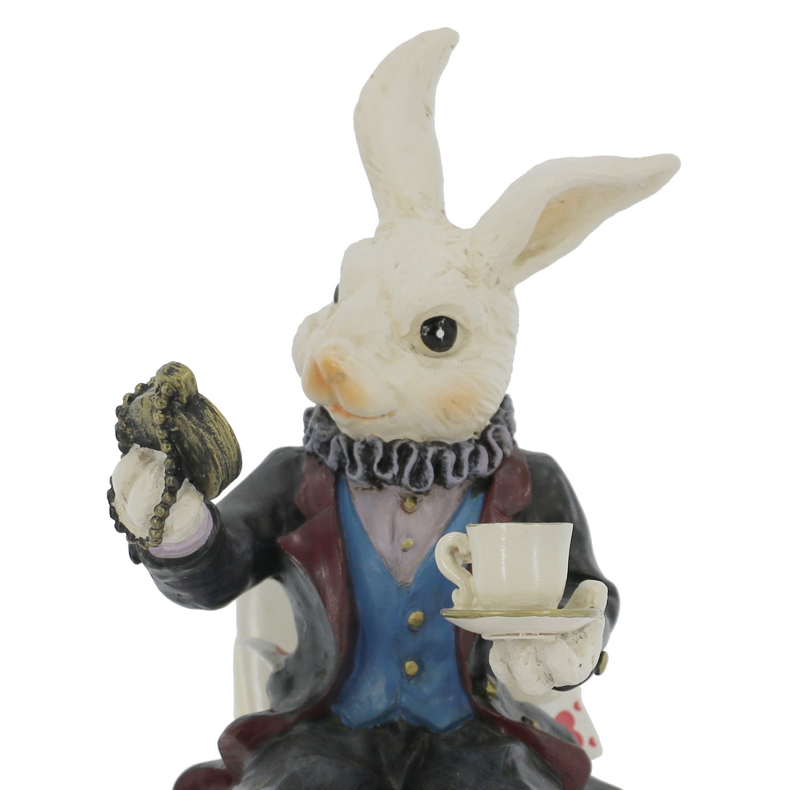 slide 2 of 4, 7.25" White Rabbit On A Toilet Tabletop Decor By Ashland, 7.25 in