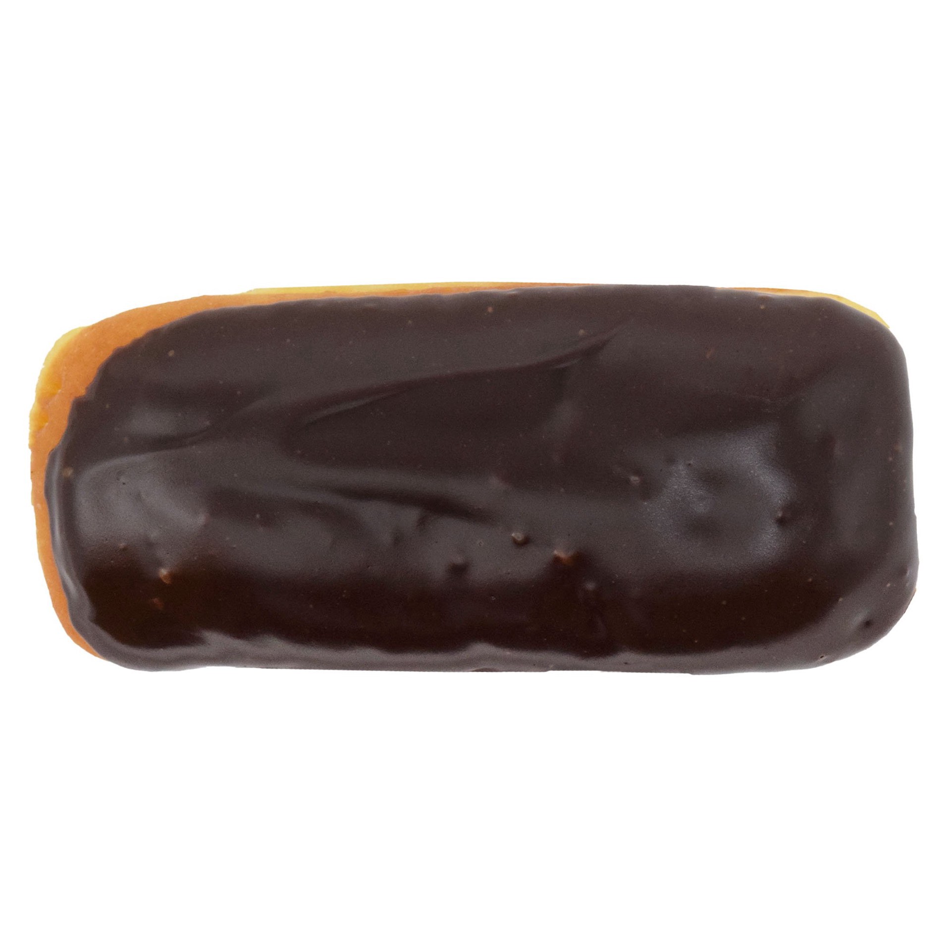 slide 1 of 1, H-E-B Bakery Chocolate-Iced Bavarian Crème Long John Yeast Donut, 1 ct