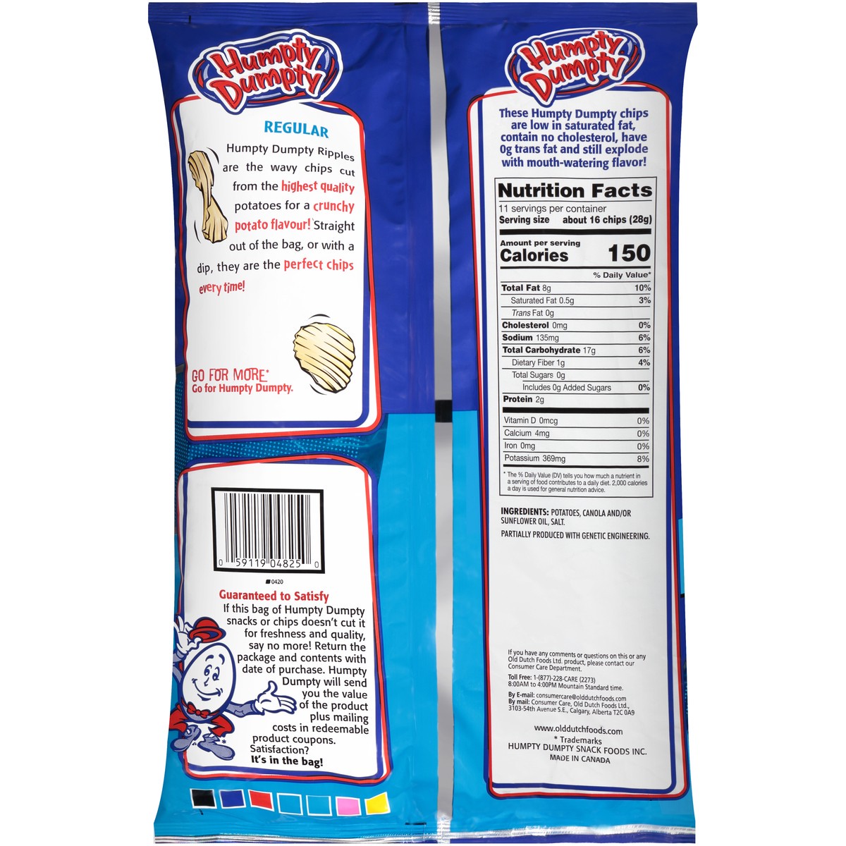 slide 8 of 9, Humpty Dumpty Regular Potato Chip, 11 oz