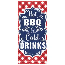 Meijer Corporate Seasonal Mcs Americana Hot Bbq Cold Drink Kitchen Towel, 16 In X 26 In