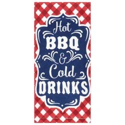 Meijer Corporate Seasonal Mcs Americana Hot Bbq Cold Drink Kitchen Towel, 16 In X 26 In