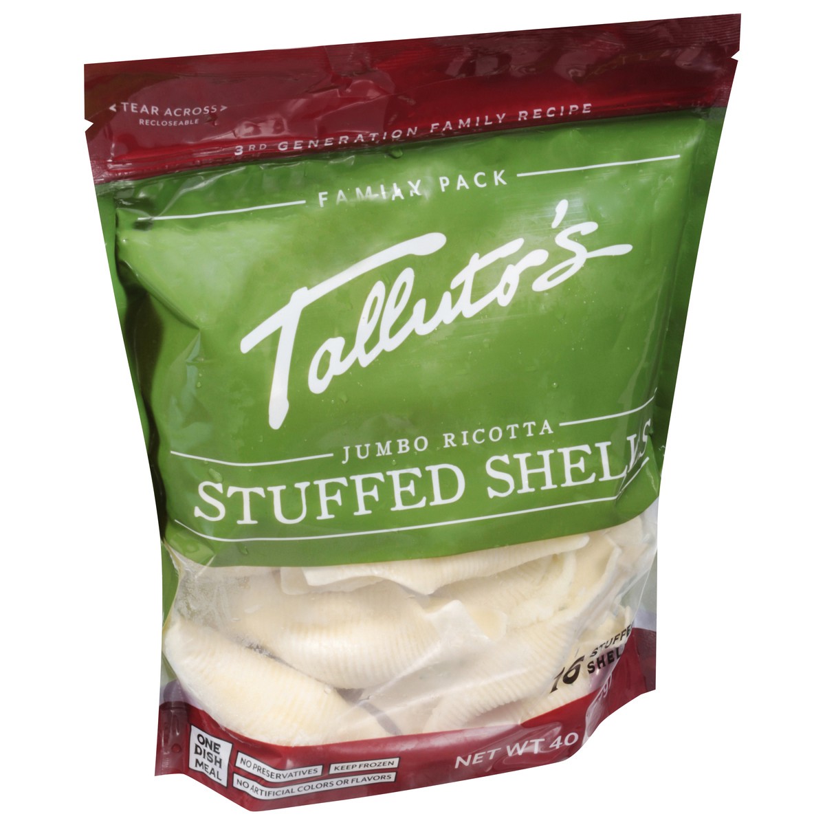 slide 13 of 14, Talluto's Jumbo Ricotta Stuffed Shells Family Pack 16 ea, 16 ct