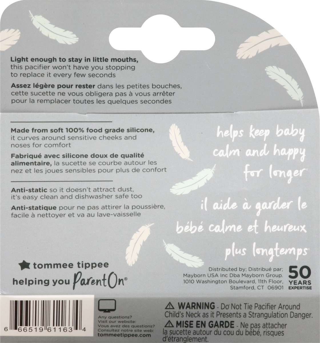 slide 9 of 9, Tommee Tippee Ultra Light Silicone Pacifiers, 2 ct