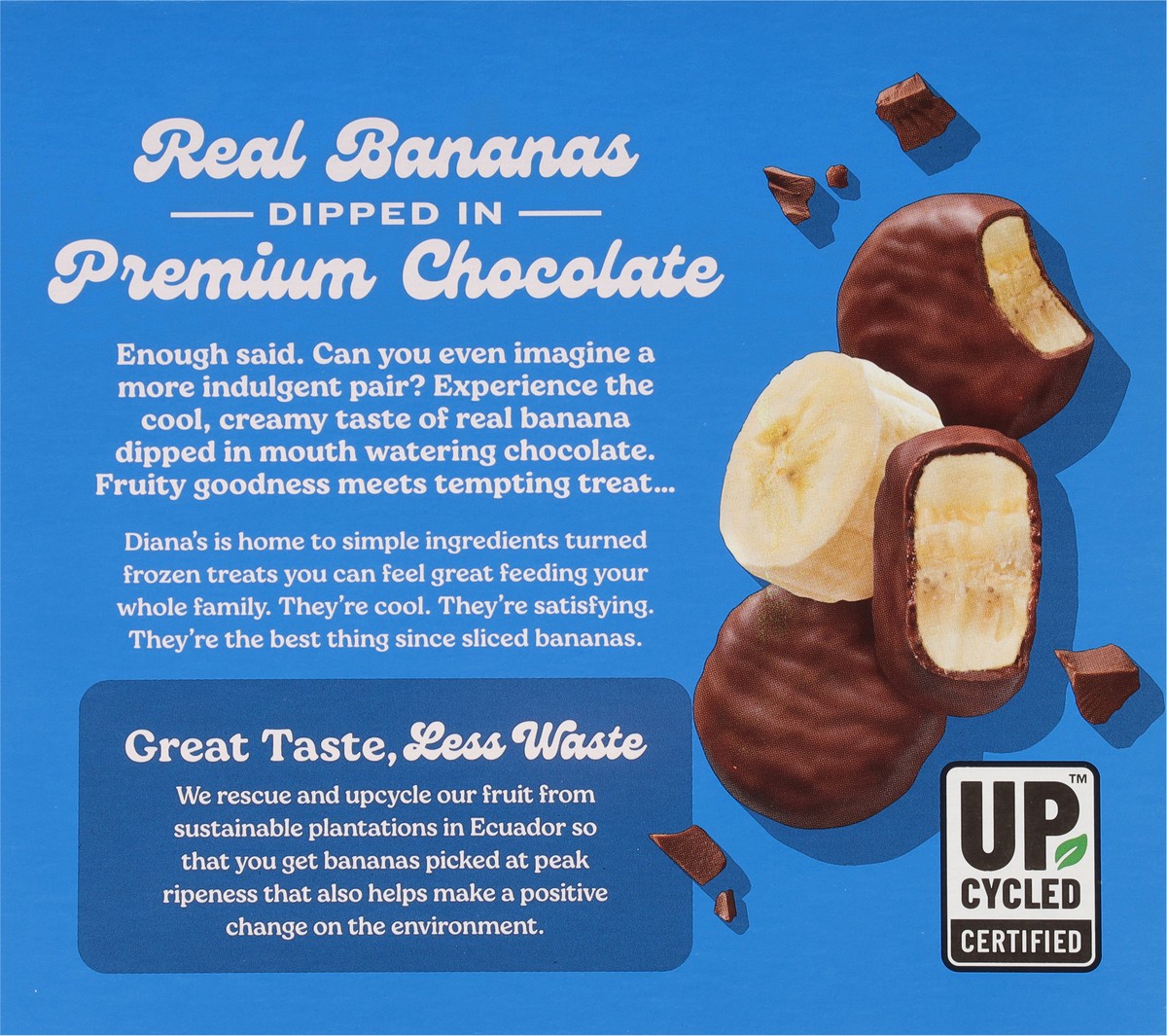 slide 5 of 9, Diana's Real Milk Chocolate Banana Bites 8 oz, 8 oz