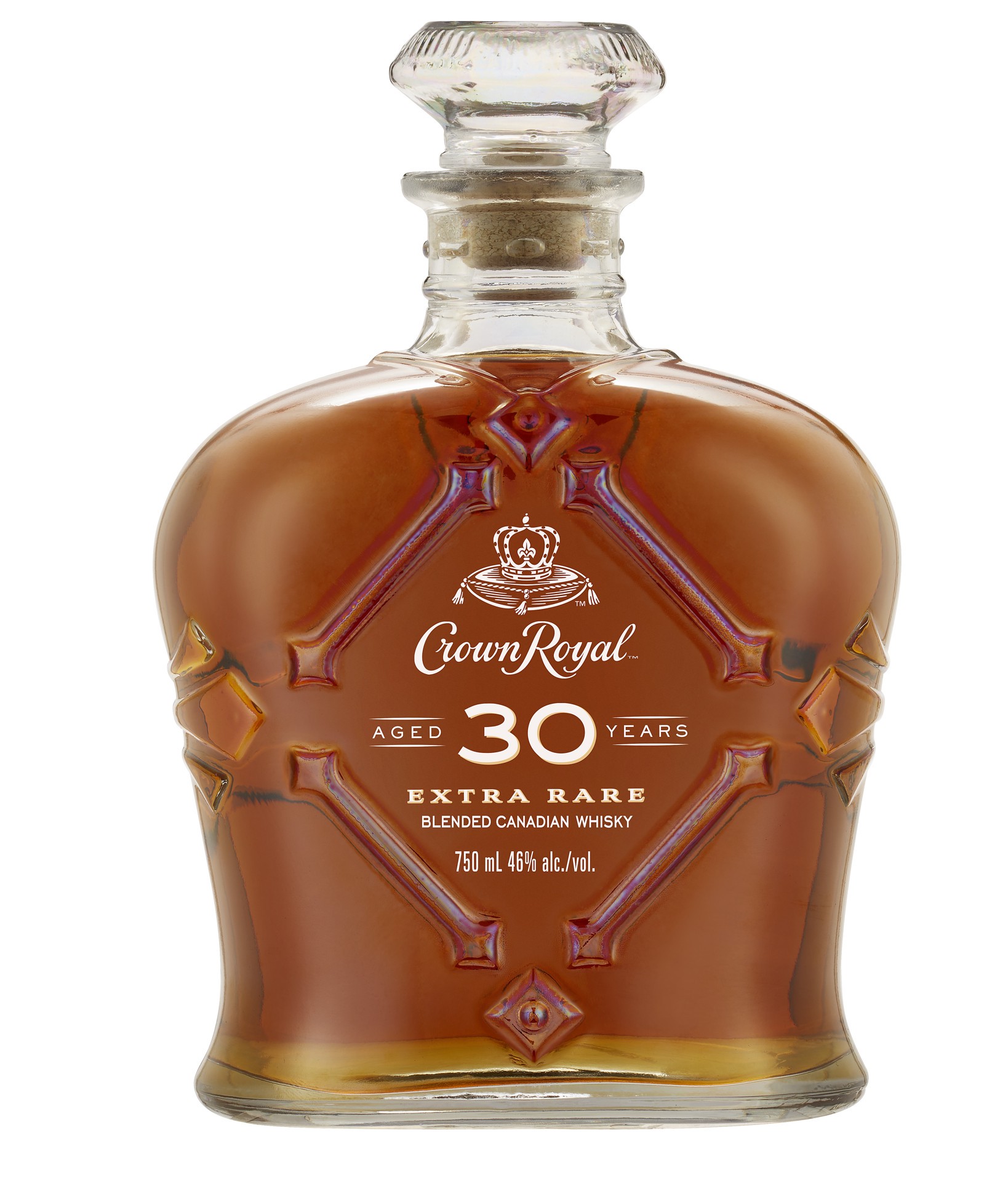 slide 1 of 4, Crown Royal Extra Rare 30 Year Old Blended Canadian Whisky, 750 mL, 750 ml