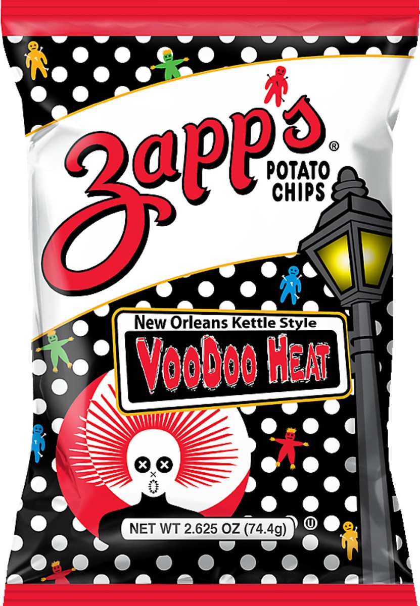 slide 7 of 8, Zapp's Potato Chips Voodoo Heat New Orleans Kettle Style, 2.62 oz