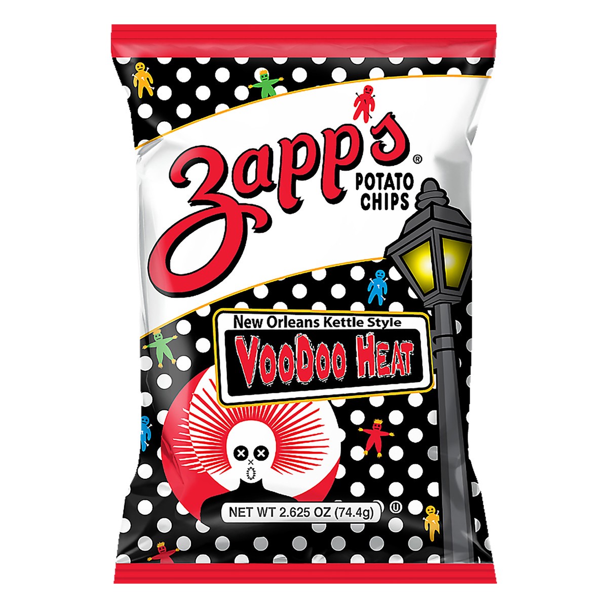 slide 1 of 8, Zapp's Potato Chips Voodoo Heat New Orleans Kettle Style, 2.62 oz