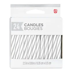 American Greetings Spiral Birthday Candles - White