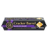 Cracker Barrel Marbled Sharp Cheddar Cheese, 8 oz Block