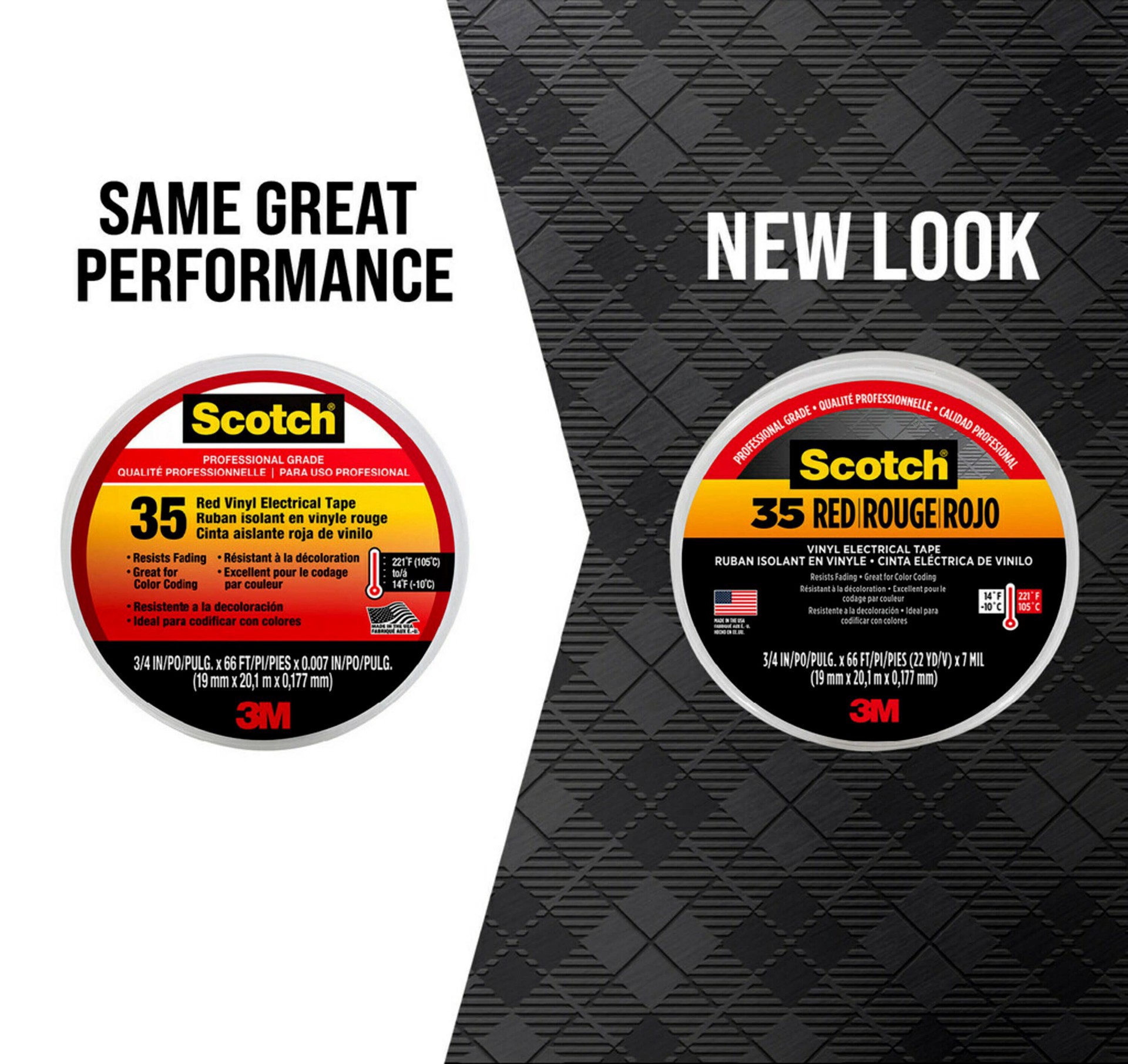 slide 5 of 6, Tape Elec #35 3/4X66 Red, 1 ct