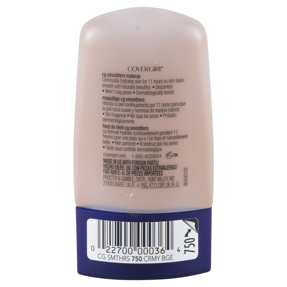 slide 2 of 2, Covergirl Smoothers Cream 750 Creamy Beige, 1 fl oz