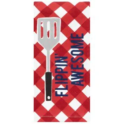 Meijer Corporate Seasonal Americana Flipping Awesome Kitchen Towel, 16 in x 26 in