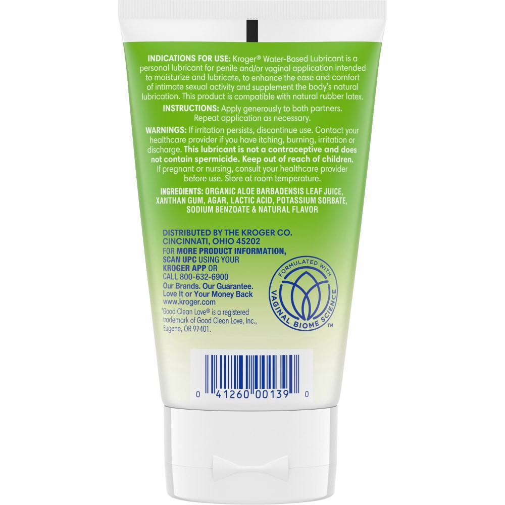 slide 2 of 2, Kroger Water Based Lubricant, 4 fl oz