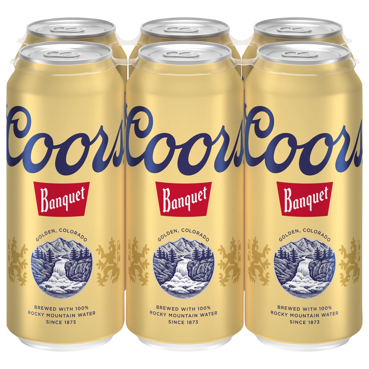 slide 1 of 10, Coors Beer, Banquet, 6 ct