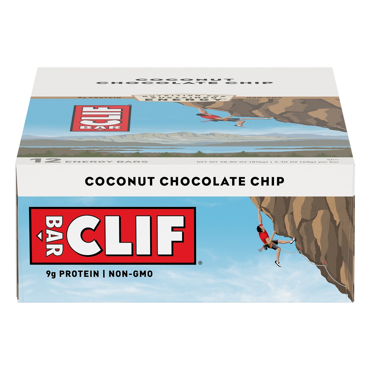 slide 1 of 10, CLIF Coconut Chocolate Chip Energy Bars, 12 ct; 2.4 oz