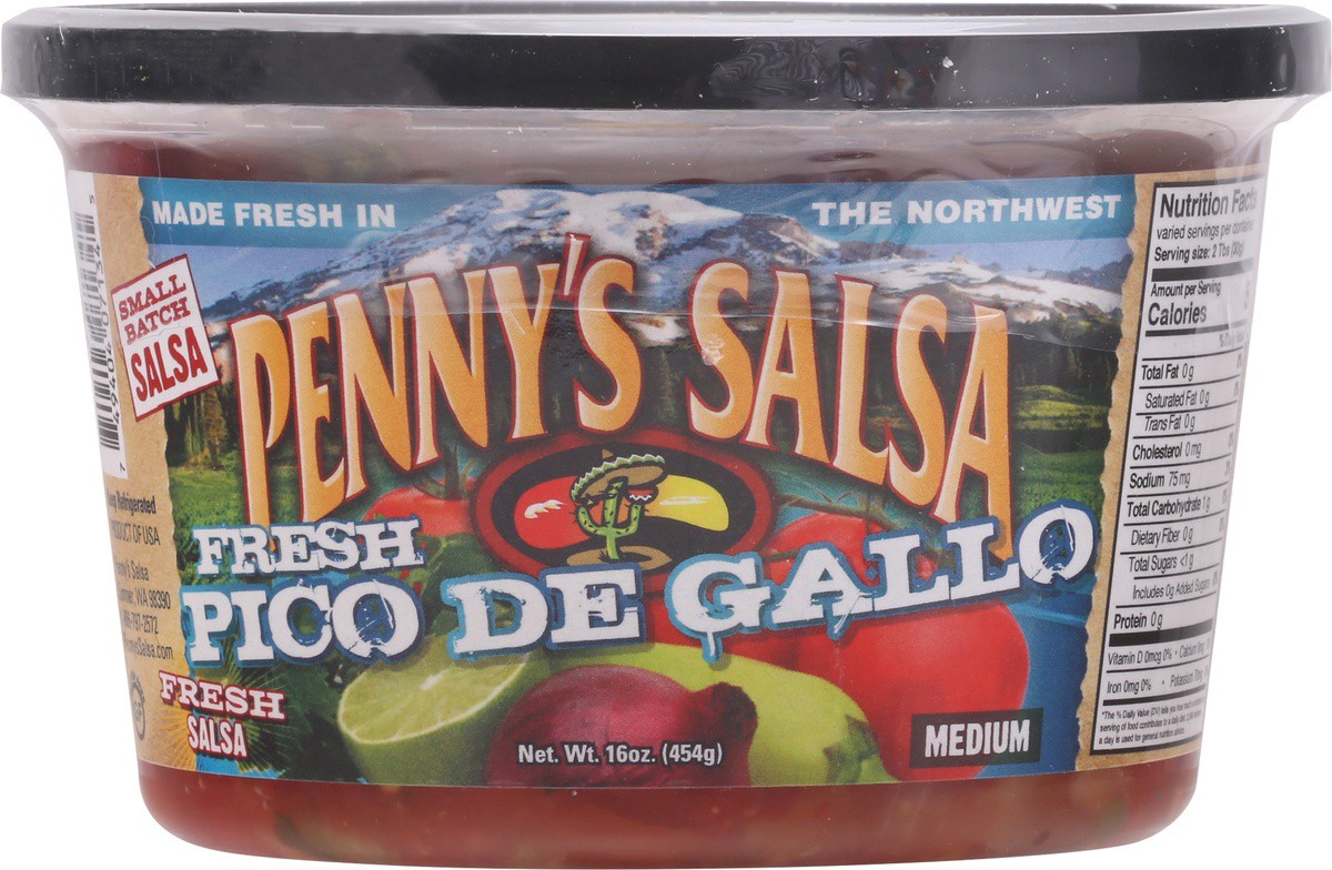 slide 6 of 9, Pennys Salsa Medium Fresh Pico De Gallo 16 oz, 16 oz