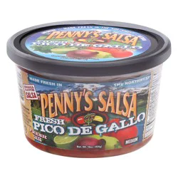 Penny's Salsa Medium Fresh Pico De Gallo 16 oz