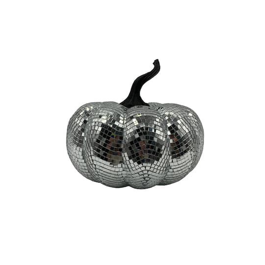 slide 1 of 3, 8.25" Disco Pumpkin Tabletop Decor By Ashland, 8.25 in x 8.25 in x 6.25 in