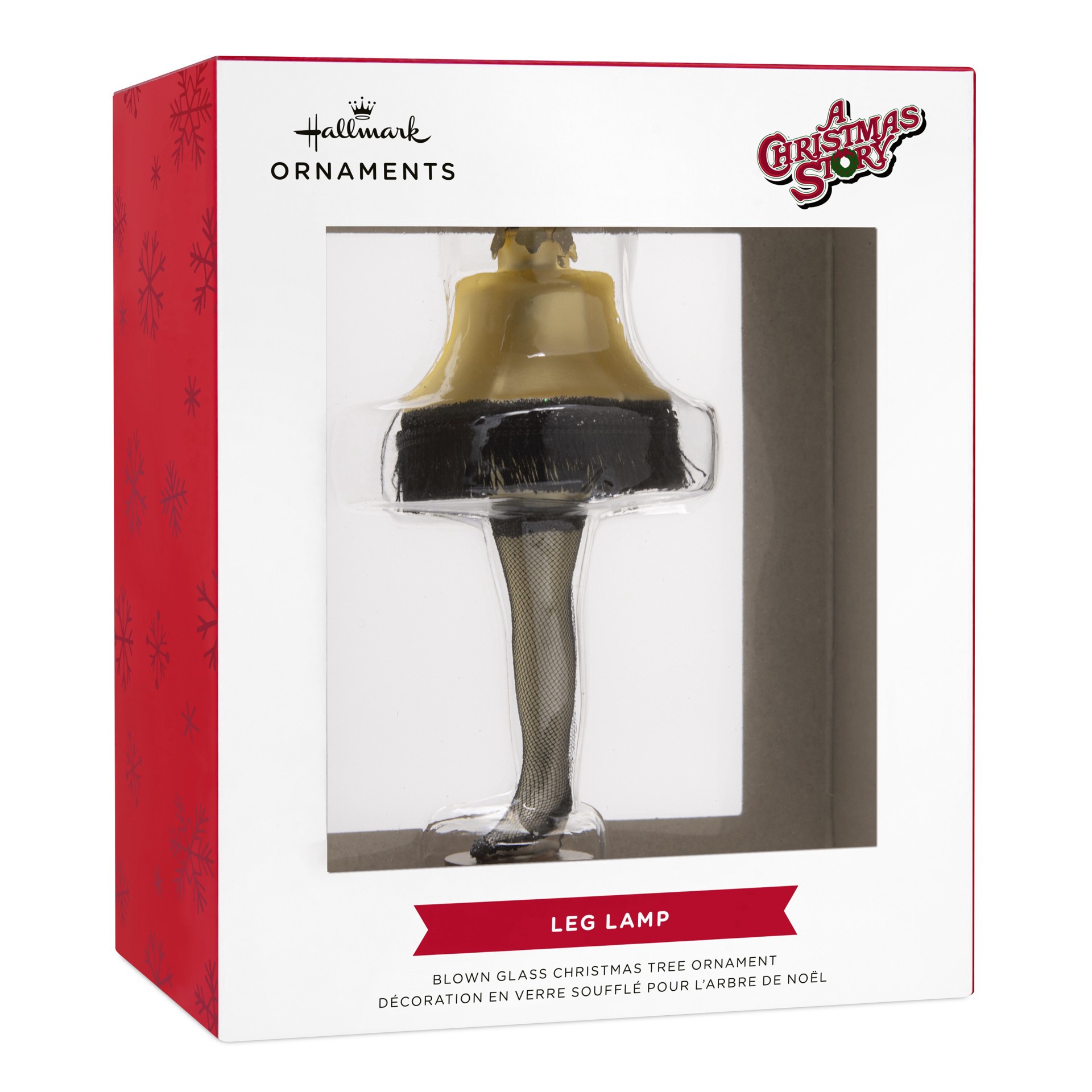 slide 3 of 5, Hallmark A Christmas Story 4.25" Leg Lamp Blown Glass Ornament, 1.75 in x 4.25 in x 1.75 in
