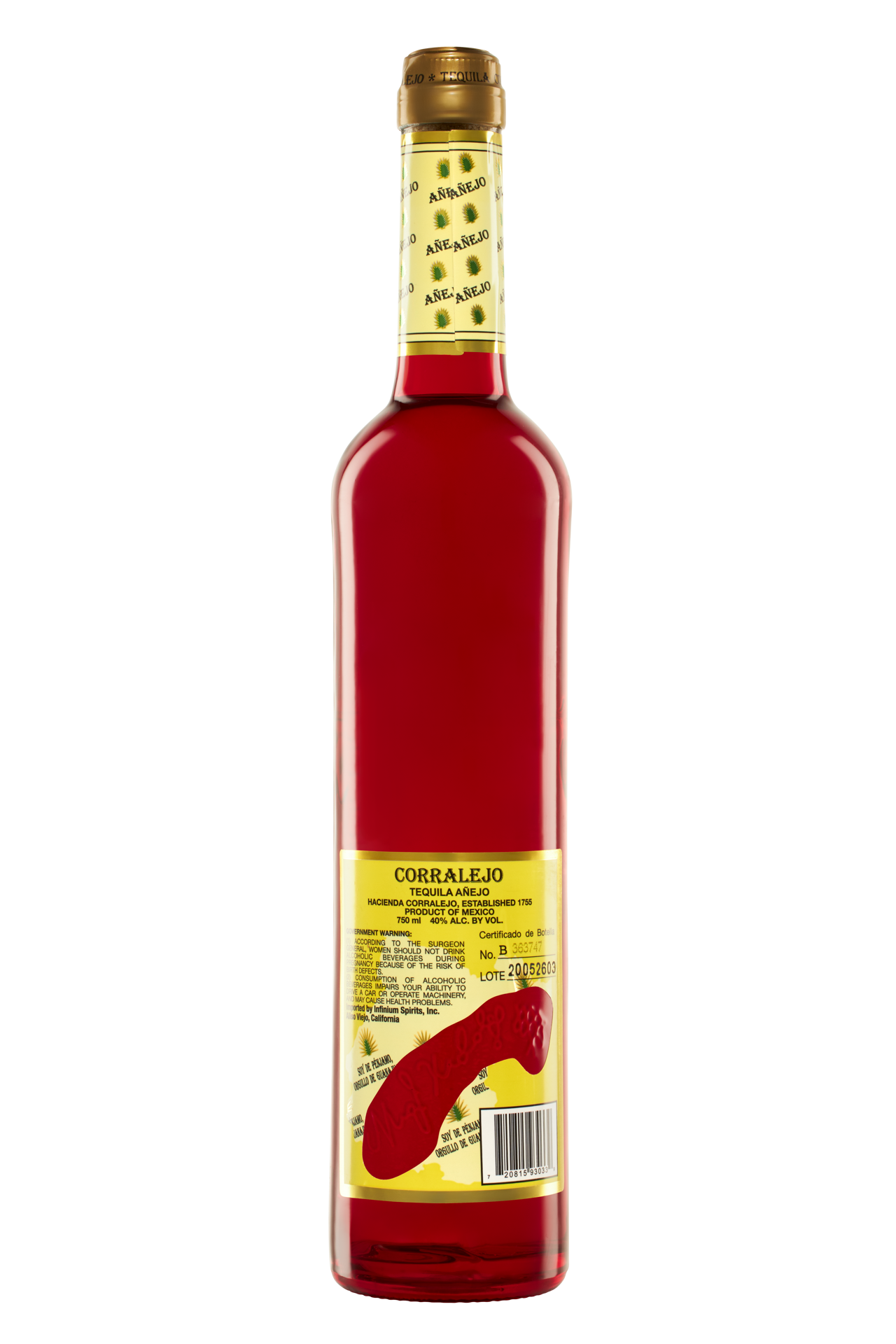 slide 2 of 2, Corralejo Anejo Tequila, 750 ml