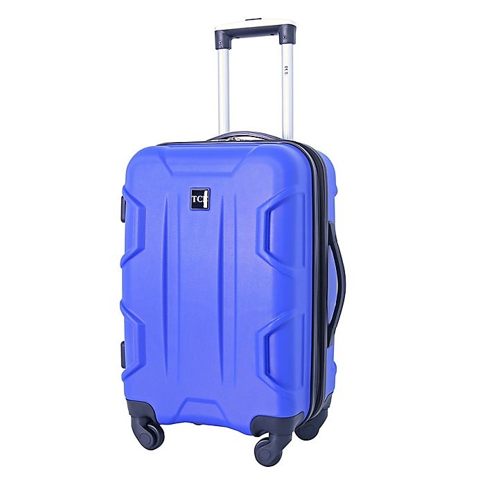 slide 1 of 8, Traveler's Club Luggage Traveler's Club Camden 20 Hardside Spinner Carry On - Navy'', 1 ct