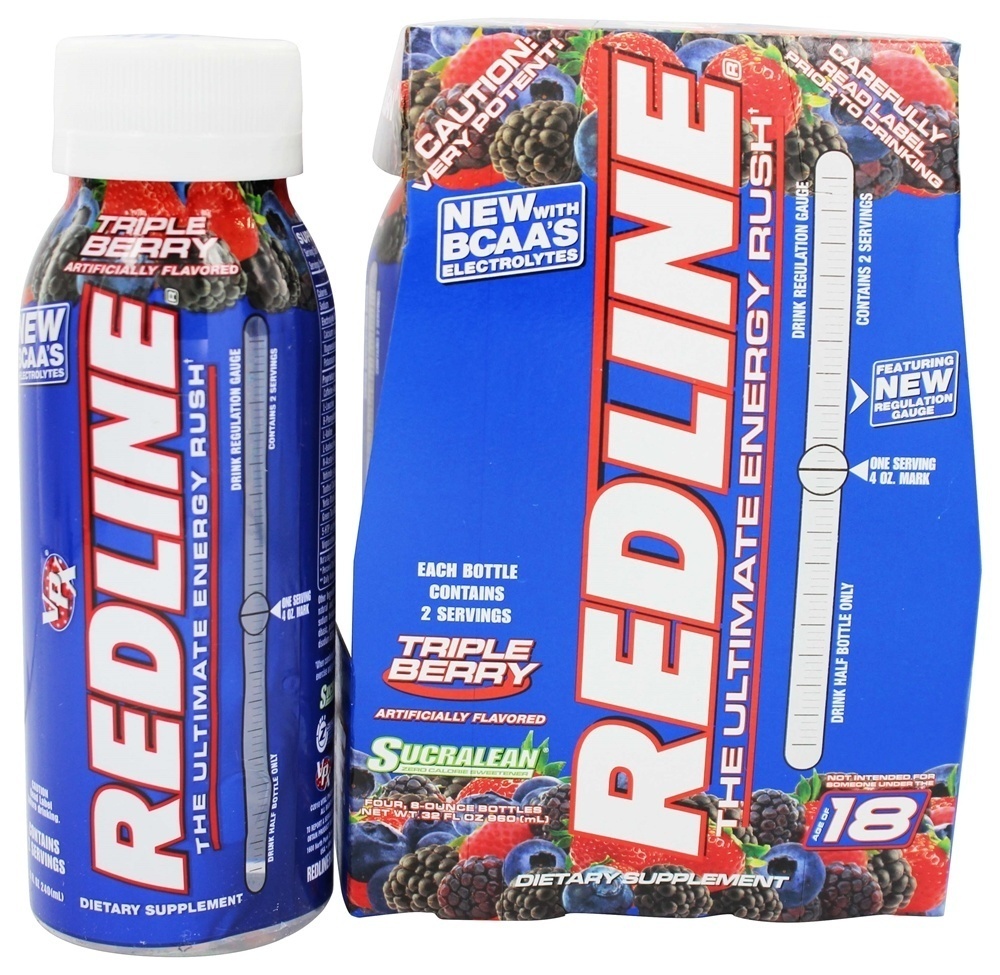 slide 1 of 1, Redline The Ultimate Energy Rush Triple Berry - 8 oz, 8 oz