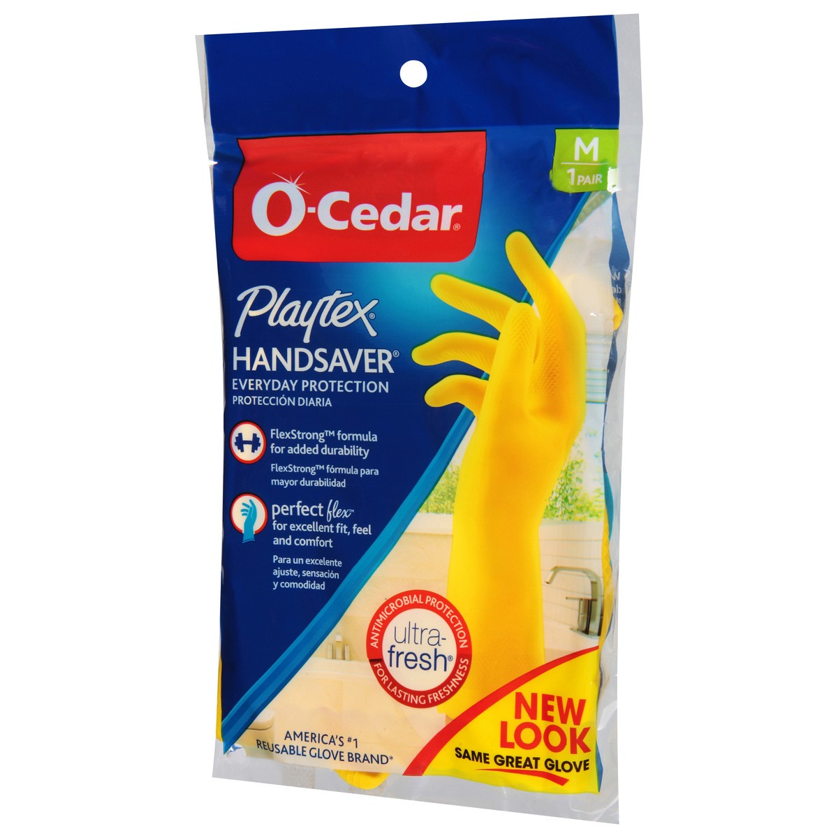 slide 8 of 9, O-Cedar Playtex Medium Handsaver Gloves 1 ea, 1 pair