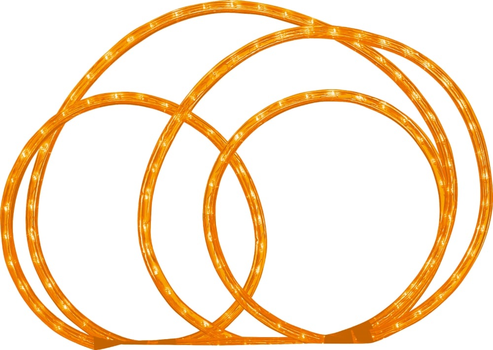 slide 1 of 1, Holiday Home Rope Lights - Orange, 18 in