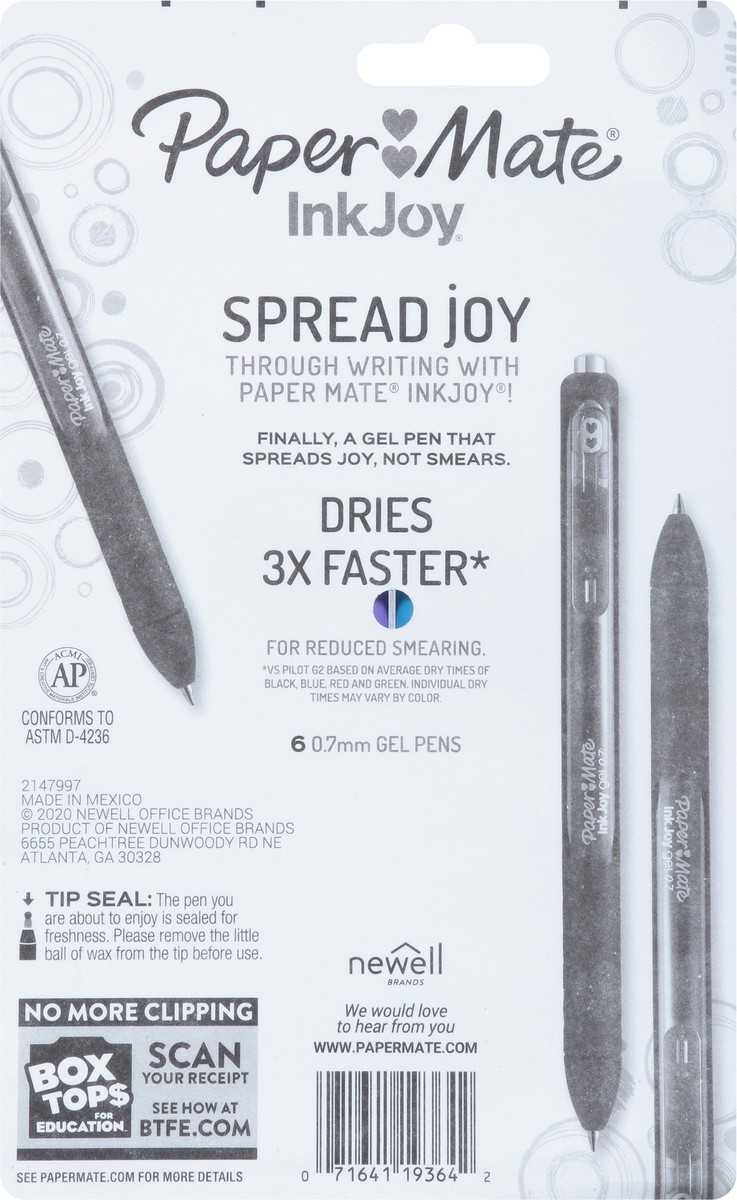 slide 4 of 11, Paper Mate InkJoy Medium Point 0.7 mm Gel Pens 6 ea, 6 ct