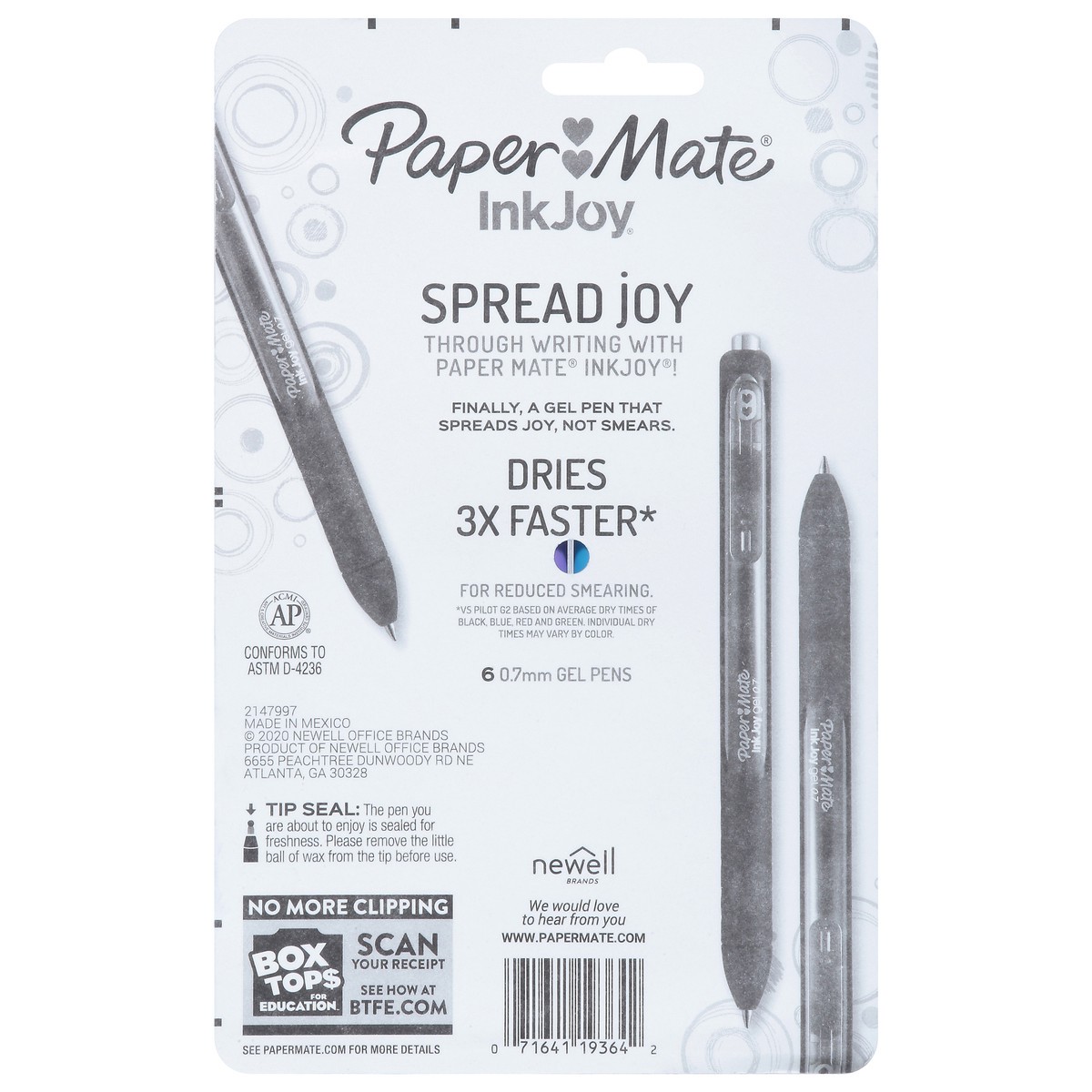 slide 3 of 11, Paper Mate InkJoy Medium Point 0.7 mm Gel Pens 6 ea, 6 ct