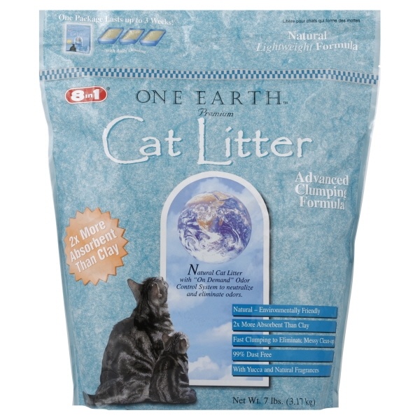 slide 1 of 1, One Earth Cat Litter Clumping, 7 lb