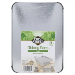 First Street Oblong Pan With Flat Lid