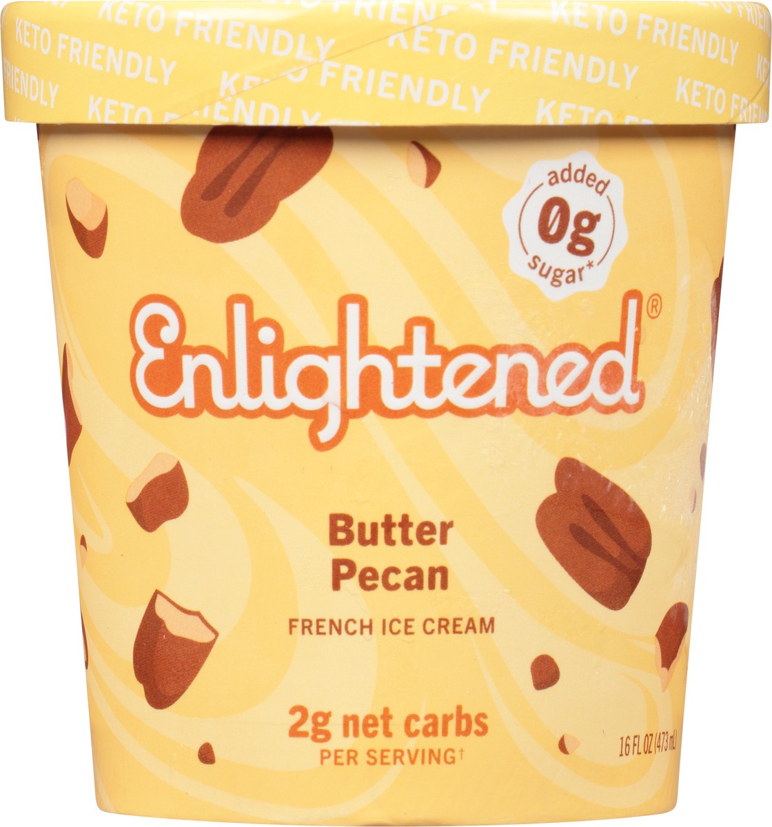 slide 6 of 9, Enlightened Keto French Butter Pecan Ice Cream 16 fl oz, 16 fl oz