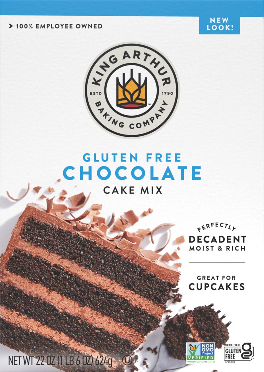 slide 1 of 1, King Arthur Gluten Free Chocolate Cake Mix, 22 oz