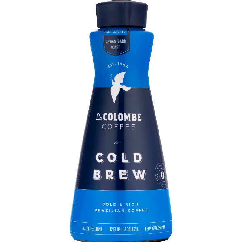 slide 1 of 9, La Colombe Medium/Dark Roast Cold Brew Brazilian Unsweetened Coffee Drink 42 fl oz, 42 fl oz