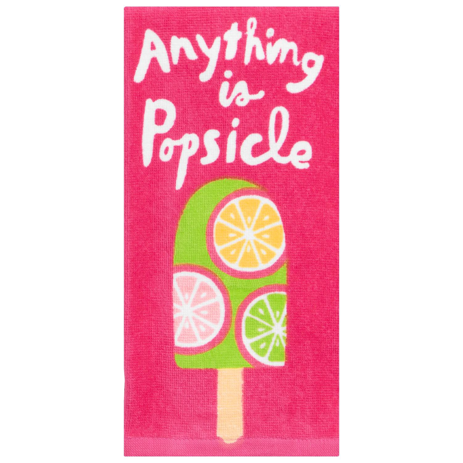 slide 1 of 2, Meijer Corporate Seasonal Mcs Summer Anything Is Popsicle Fiber Reactive Kitchen Towel, 16 In X 25 In, 1 ct