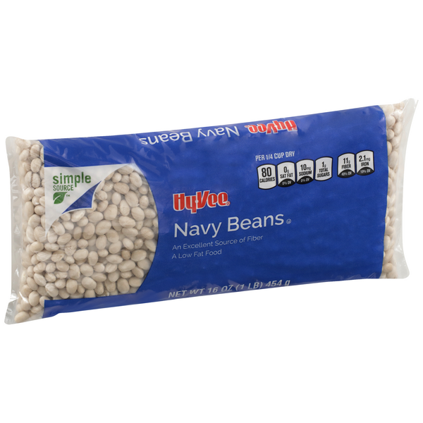 slide 1 of 1, Hy-vee Navy Beans, 16 oz