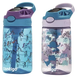 Contigo Kids Water Bottle with Redesigned AUTOSPOUT Straw, Unicorns & Dinos