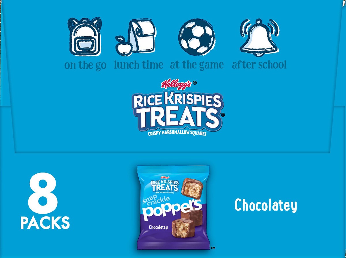slide 4 of 8, Rice Krispies Treats Poppers Chocolatey Crispy Marshmallow Squares, 8 oz