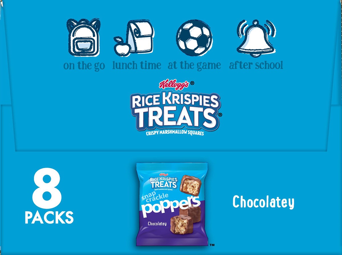 slide 6 of 8, Rice Krispies Treats Poppers Chocolatey Crispy Marshmallow Squares, 8 oz