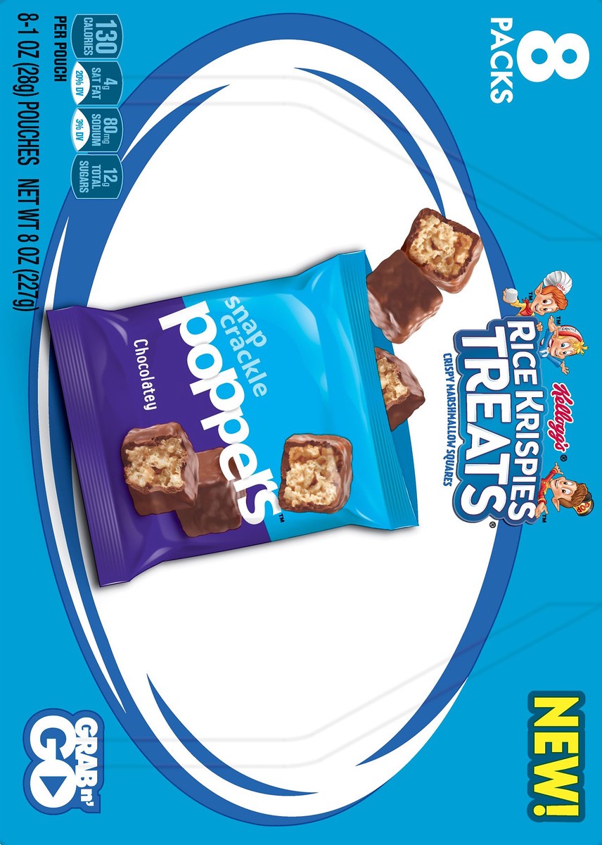 slide 8 of 8, Rice Krispies Treats Poppers Chocolatey Crispy Marshmallow Squares, 8 oz