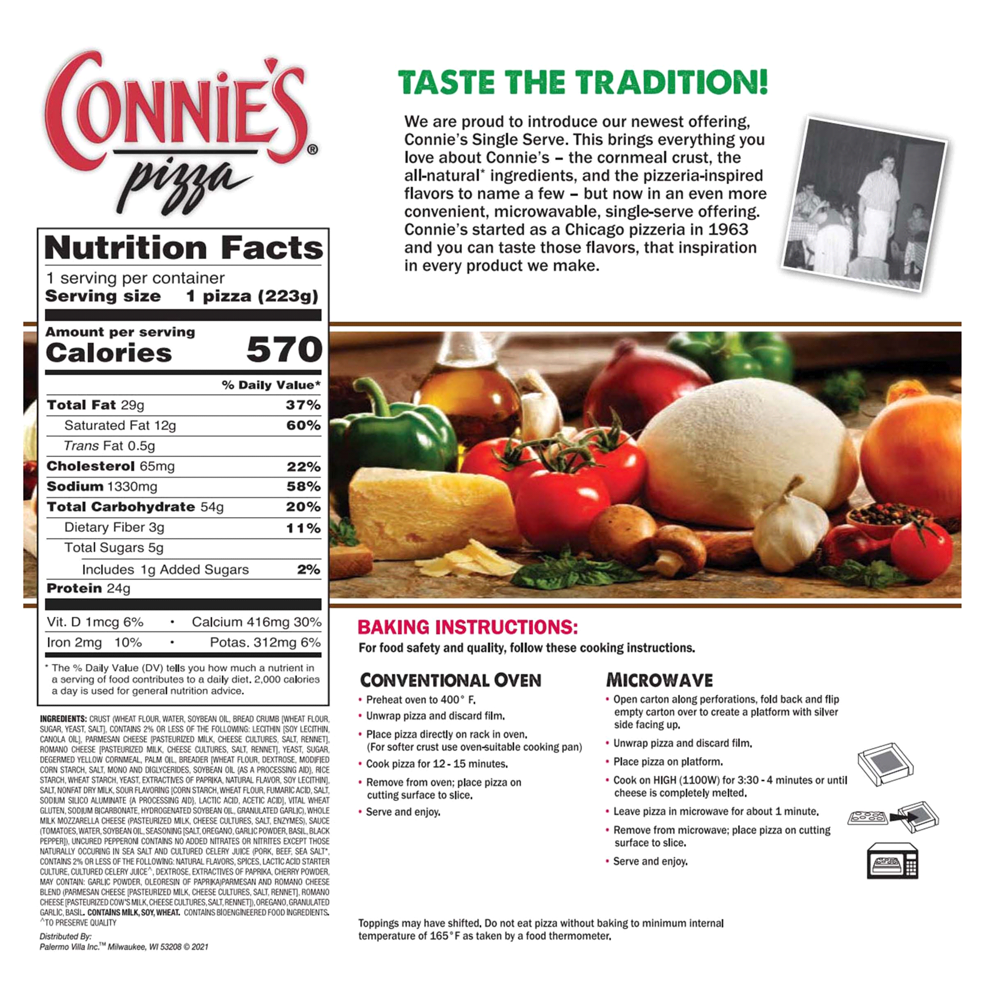 slide 7 of 13, Connie's Classic Thin Crust Special Pizza 8.4 oz, 8.4 oz