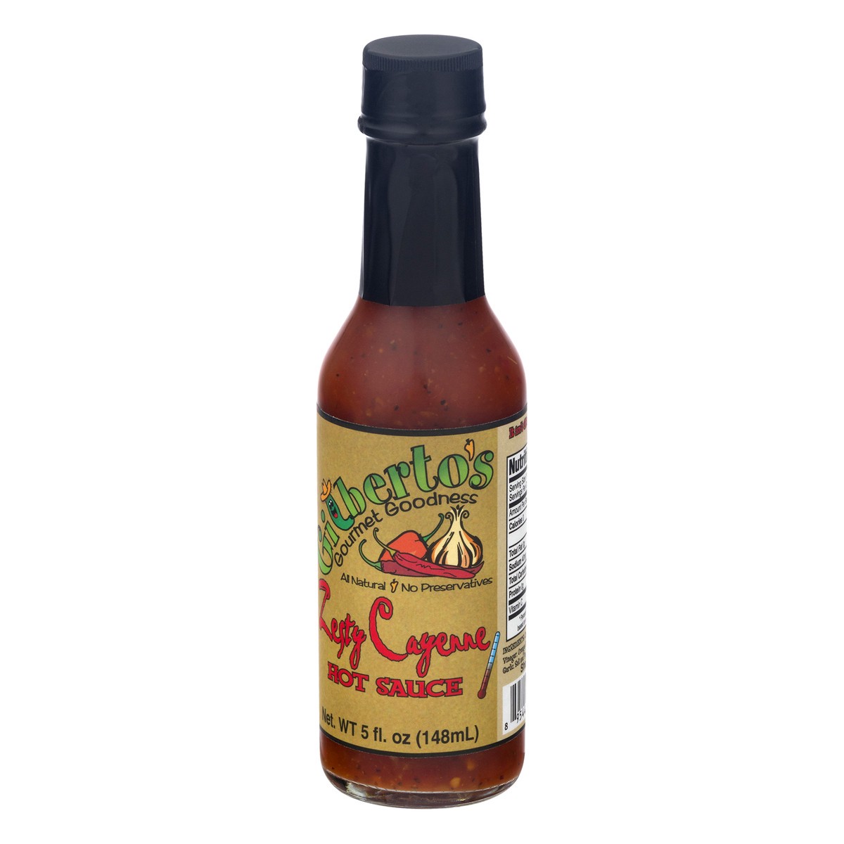 slide 12 of 12, Gilberto's Gourmet Goodness Zesty Cayenne Hot Sauce 5 oz, 5 oz