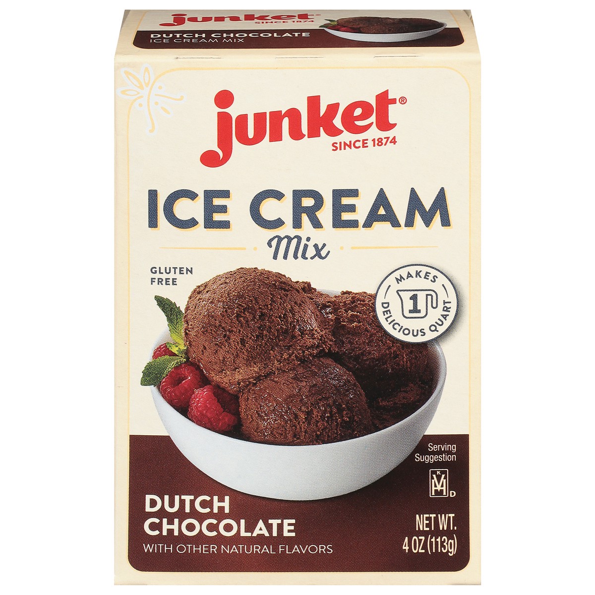 slide 1 of 7, Junket Ice Cream Dutch Chocolate Mix, 4 oz