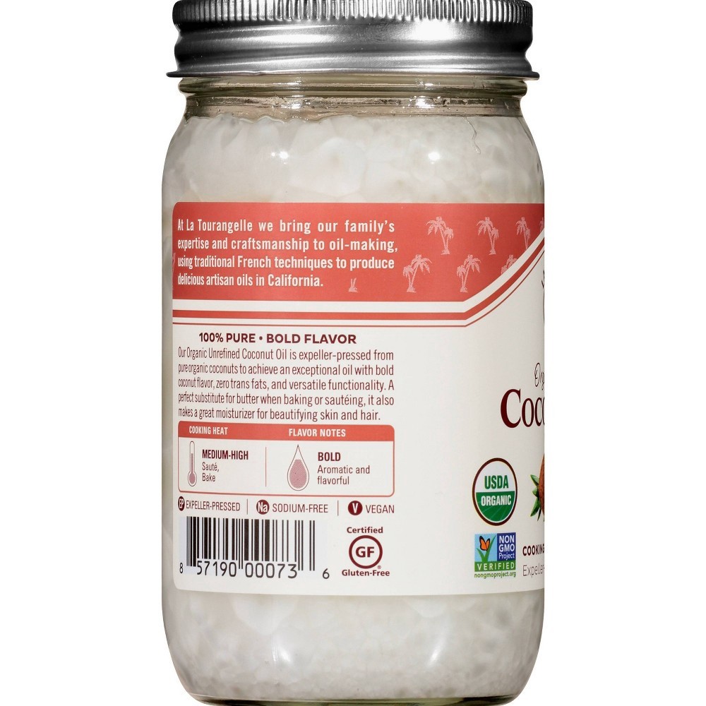 slide 3 of 4, La Tourangelle Organic Virgin Coconut Oil - 14oz, 14 oz