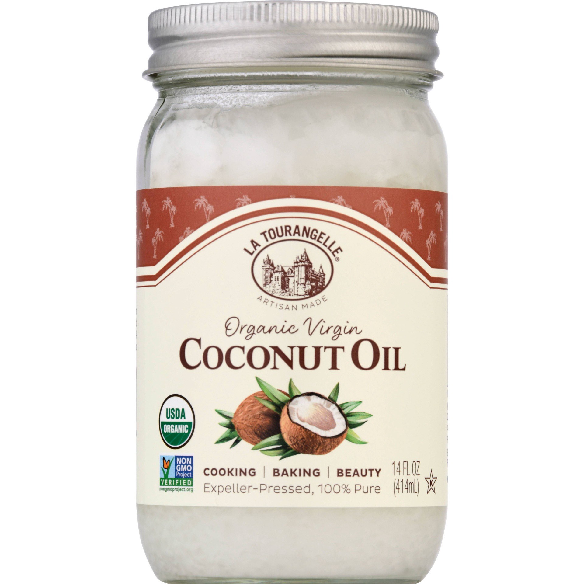 slide 1 of 4, La Tourangelle Organic Virgin Coconut Oil - 14oz, 14 oz