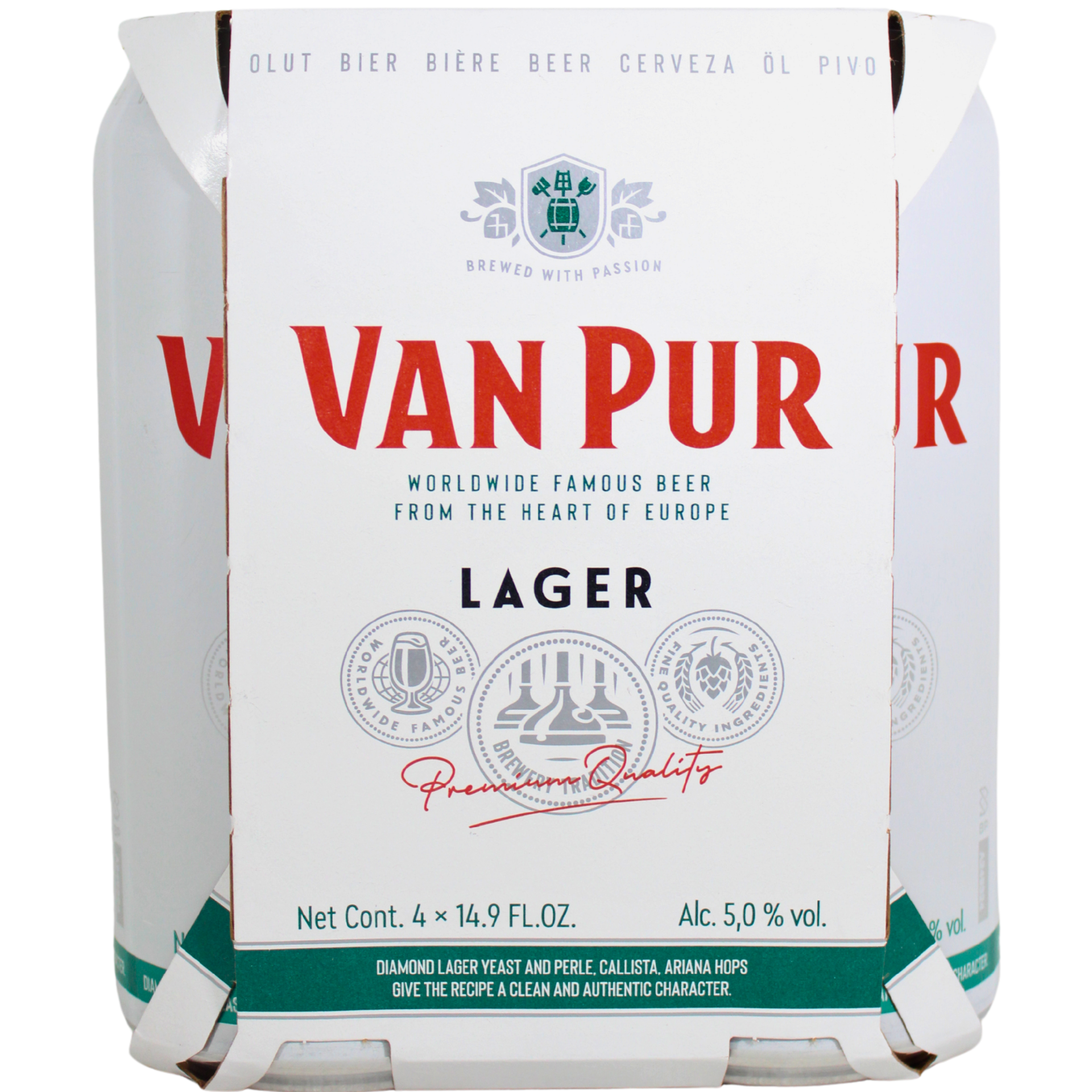 slide 1 of 1, Vanpur Beer Can, 4 ct