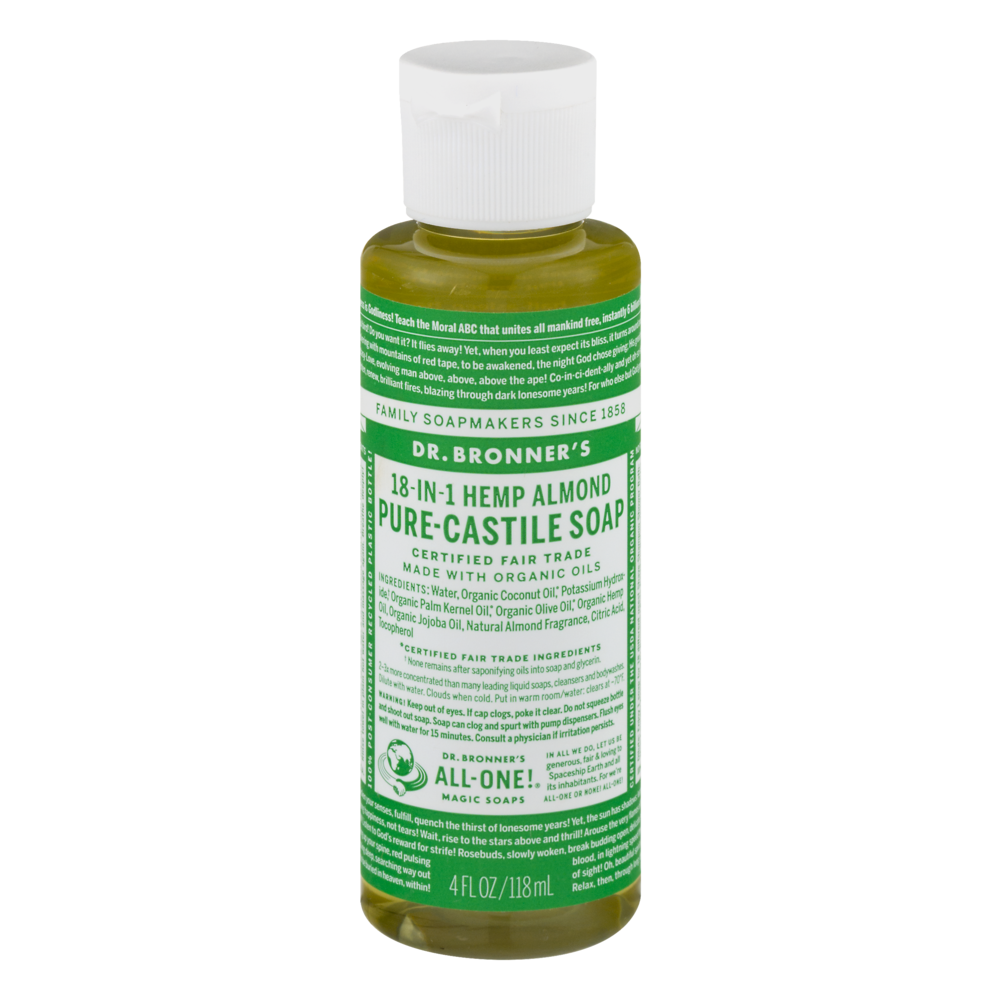 slide 1 of 1, Dr. Bronner's Pure-Castle Liq Almd, 4 fl oz