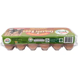 EcoMeal Organic Grade A Large Eggs - 1 doz